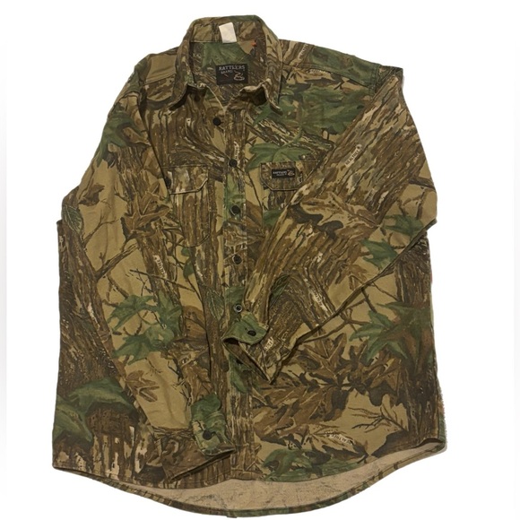Real tree rattle brand vintage button jacket shirt long sleeve hunting … - Picture 1 of 8